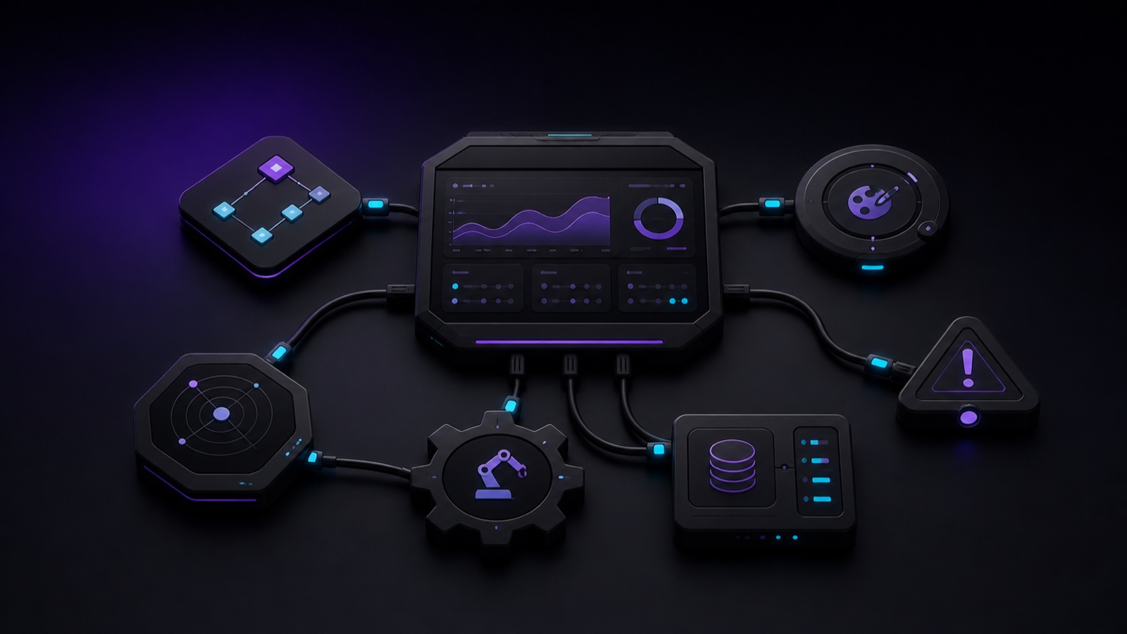 Campaign command console, связанный с модулями routing, creative, automation, finance и alerts