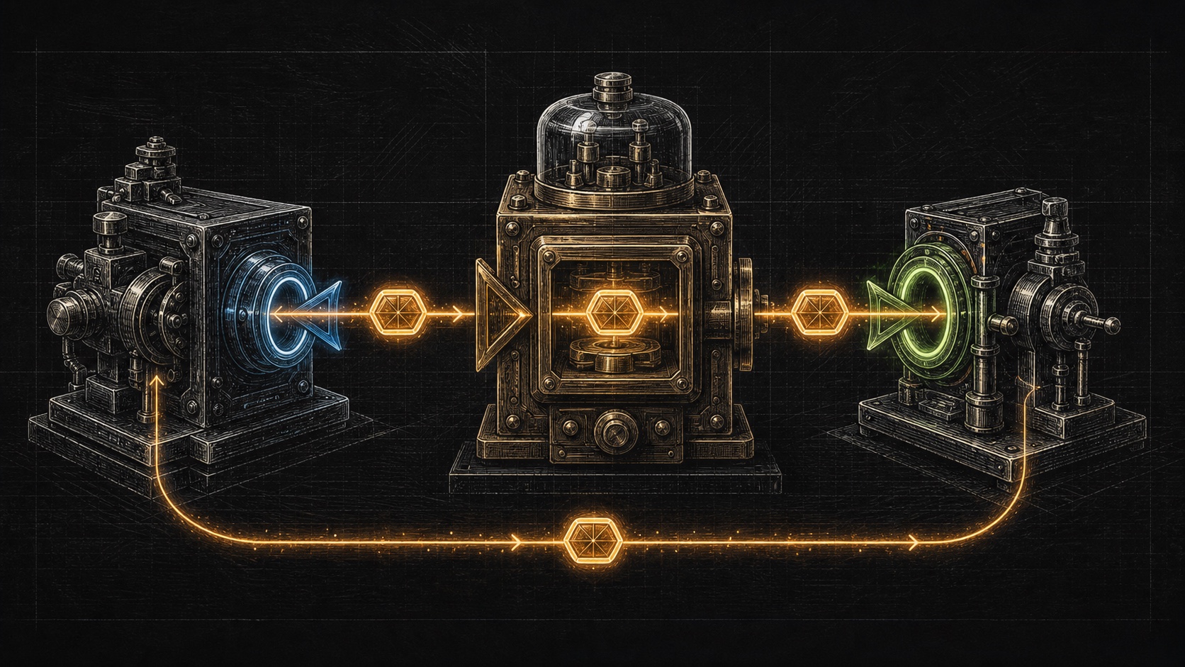 Один токен клика проходит полный server-to-server цикл конверсии через три разных трекинговых реле